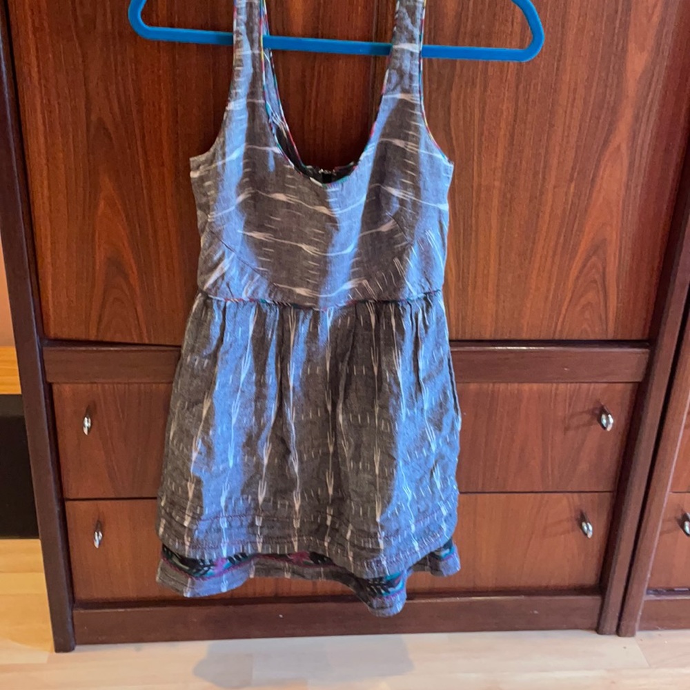 Never worn flowy dress in chambray material